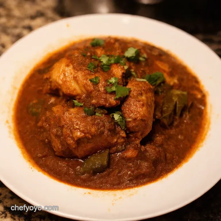 Chicken Mole Poblano presentation