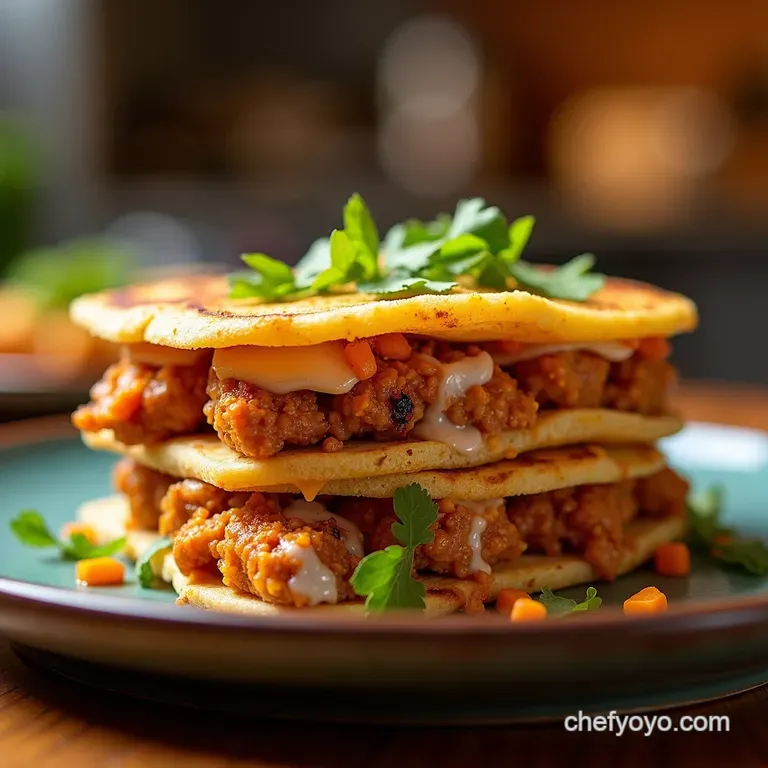 Chicken Tinga Tortilla Stackups presentation