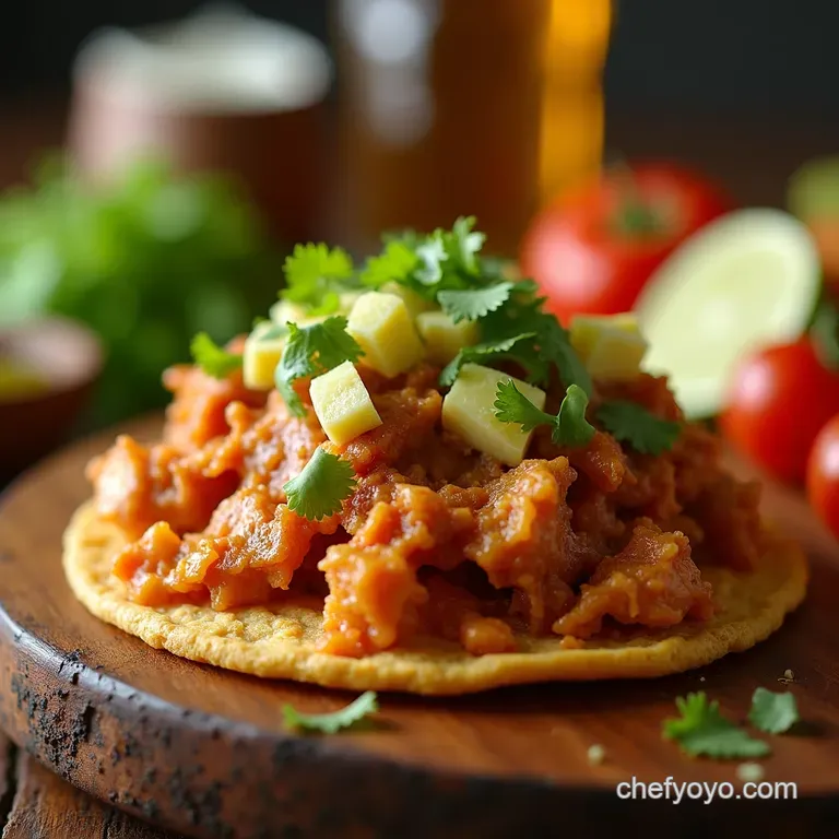 Chicken Tinga Tostada Fiesta Platter presentation
