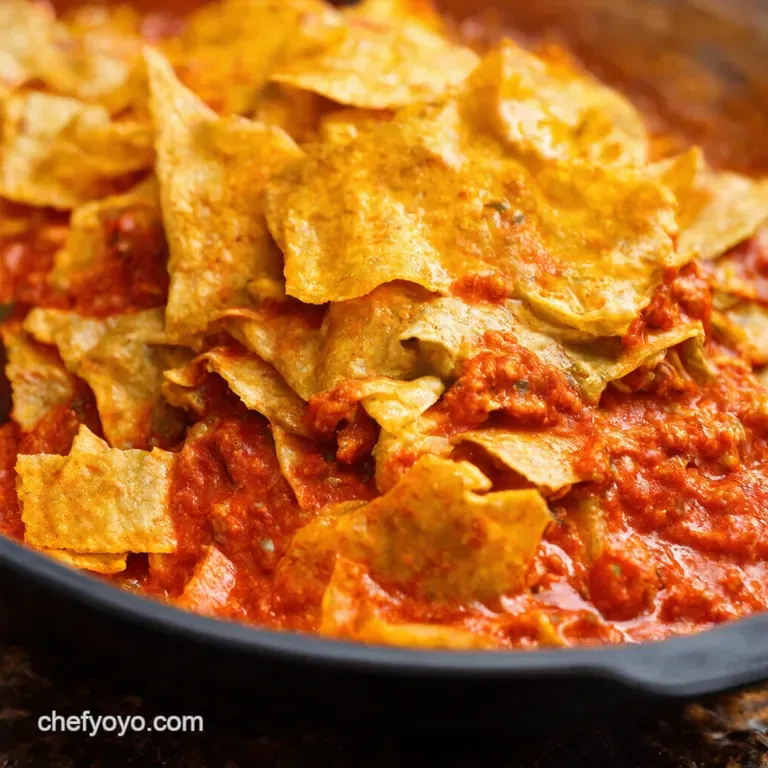 Chilaquiles Rojos The Ultimate Hangover Cure and Weekday Dinner presentation