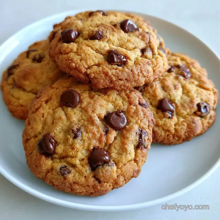 A stack of soft, golden cookies on a white ceramic plate, paired with a tall glass of cold, creamy milk.