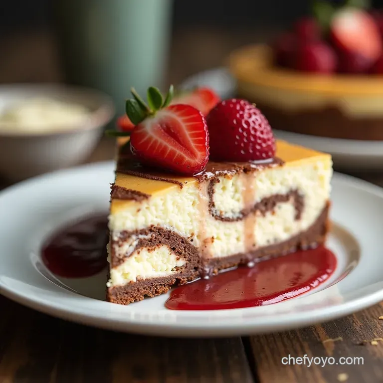 The Sunday Best Chocolate Swirl Creamy Cottage Cheese Cheesecake