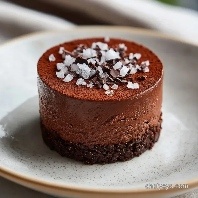 Sea Salt Chocolate Mousse Cake: Velvety and Rich