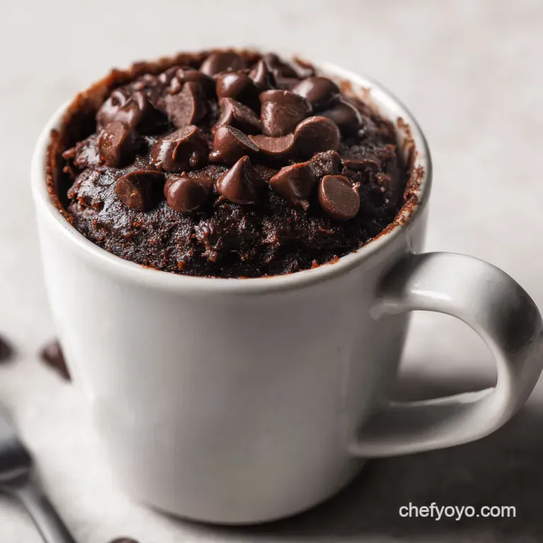 Melting Chocolate Chips in a Mug Lava Cake Magic