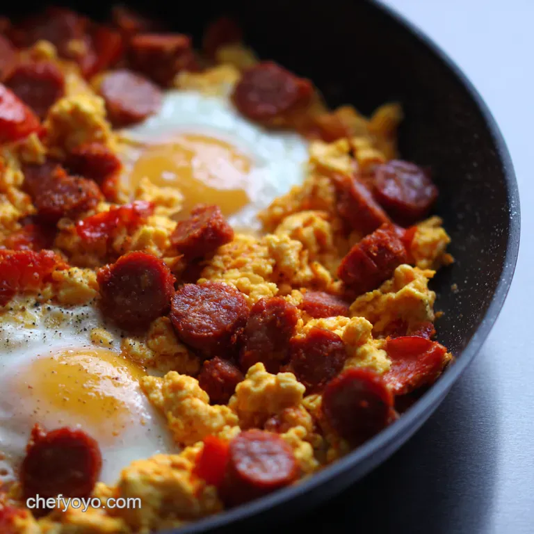 Chorizo & Eggs Fiesta Scramble