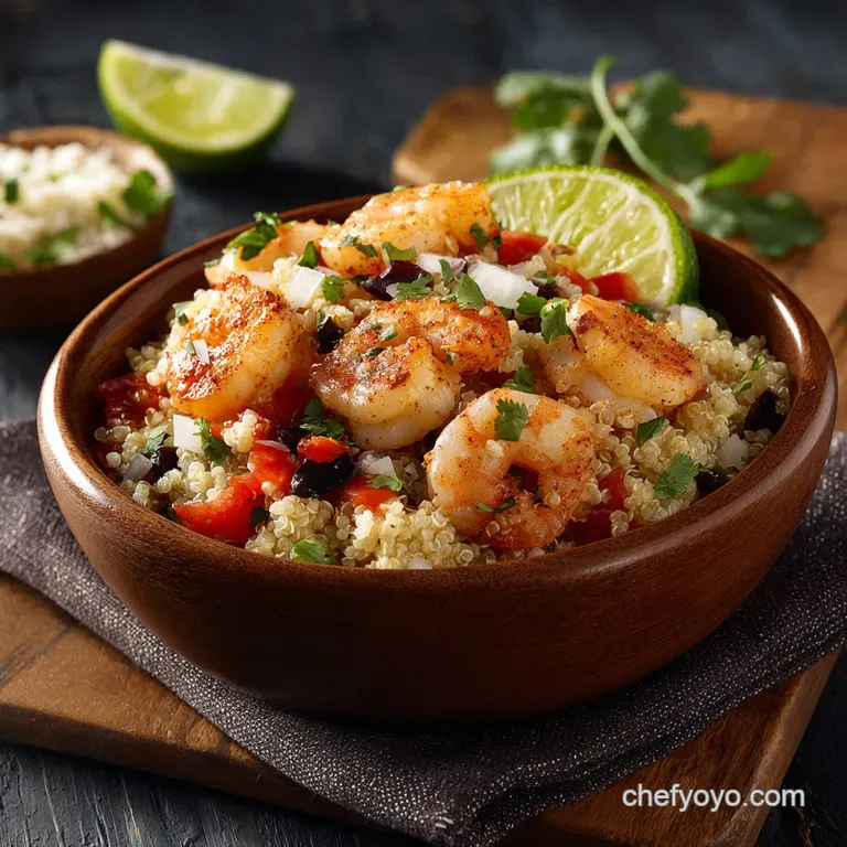 Cilantro Lime Quinoa Bowls with Shrimp: the Zesty 35-Minute Power Bowl presentation