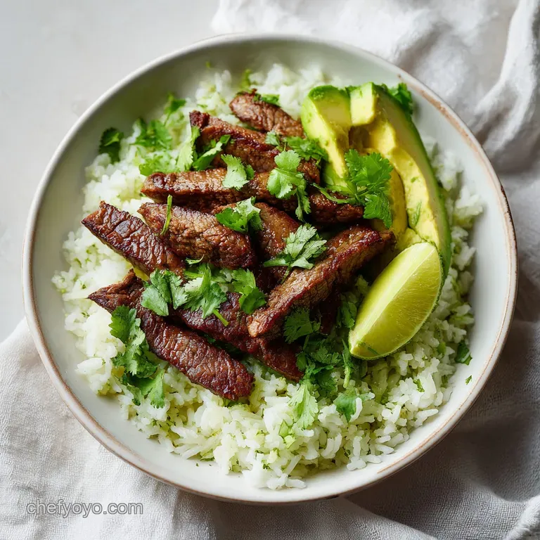 Cilantro Lime Steak Bowls: Zesty and Charred