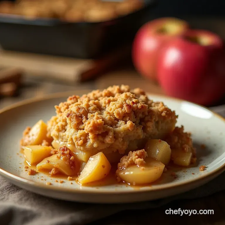 The Ultimate Goldentopped Apple Crisp a Proper British Classic presentation