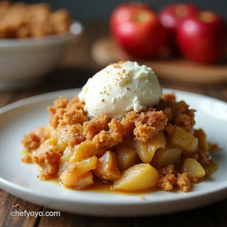 The Ultimate GoldenTopped Apple Crisp A Proper British Classic