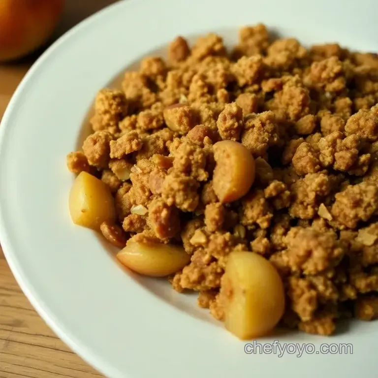 Classic Apple Crisp with a Crunchy Oat Topping presentation