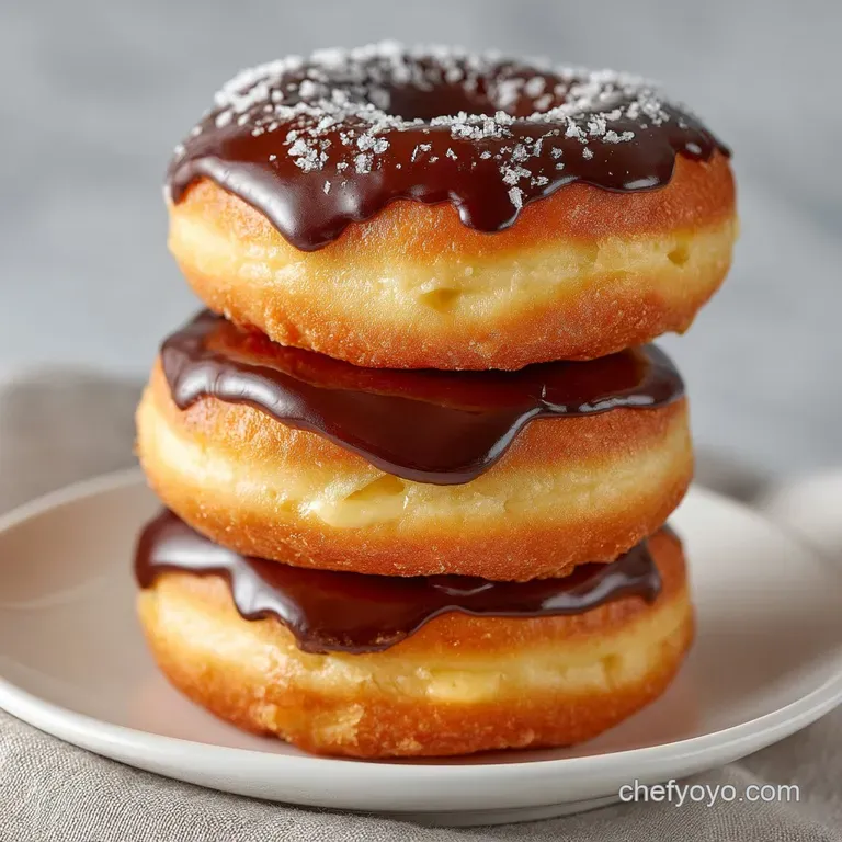 The Classic Boston Cream Donut: Fluffy Filled presentation