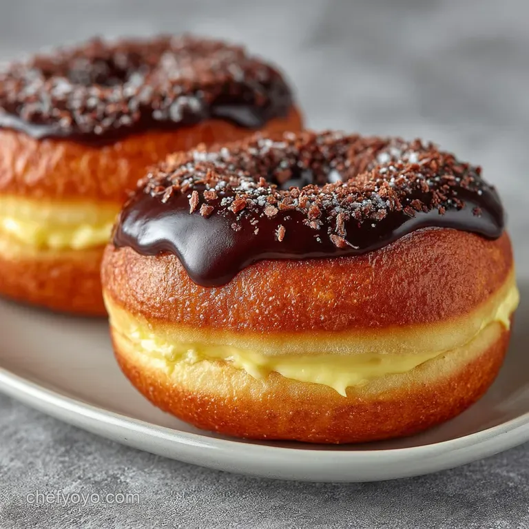 The Classic Boston Cream Donut: Fluffy Filled