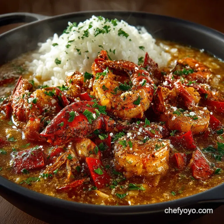 Bayou Brilliance Chefs Authentic Crawfish &Eacute;touff&eacute;e presentation