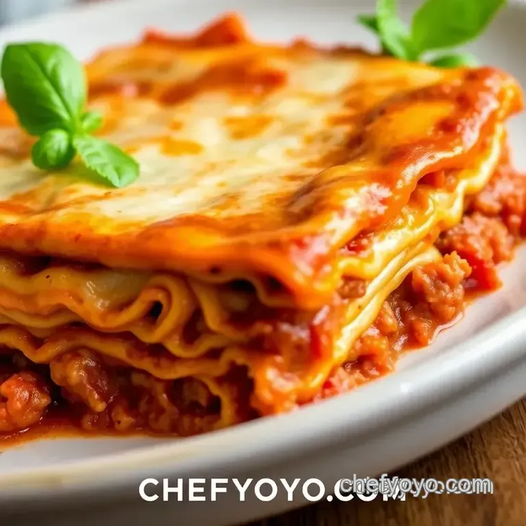 Classic Lasagna Recipe presentation