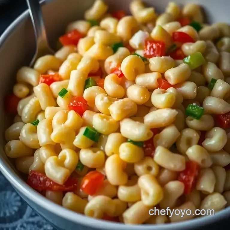 Classic Macaroni Salad presentation
