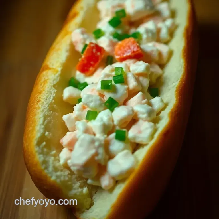 Classic New England Style Lobster Roll presentation