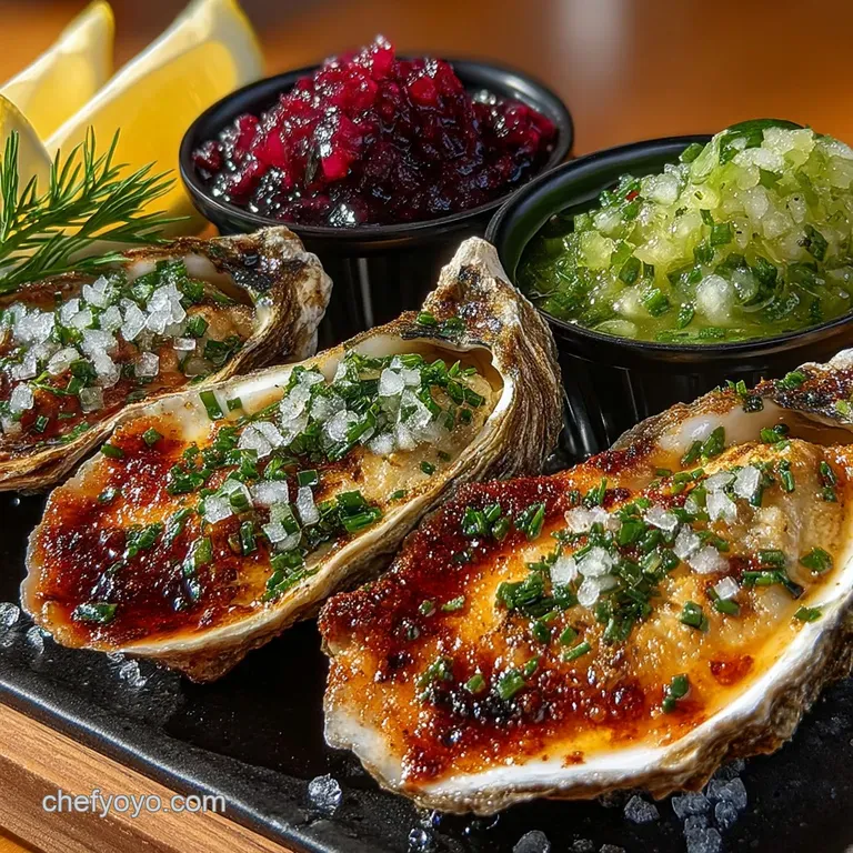 The Tides Bounty Restaurantquality Fresh Oyster Platter with Three Classic Mignonettes presentation