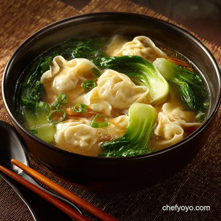 Wonton Soup Master the Classic Pork and Prawn Broth Recipe presentation
