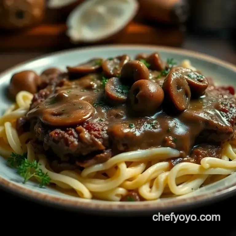 Classic Salisbury Steak with Savory Mushroom Gravy