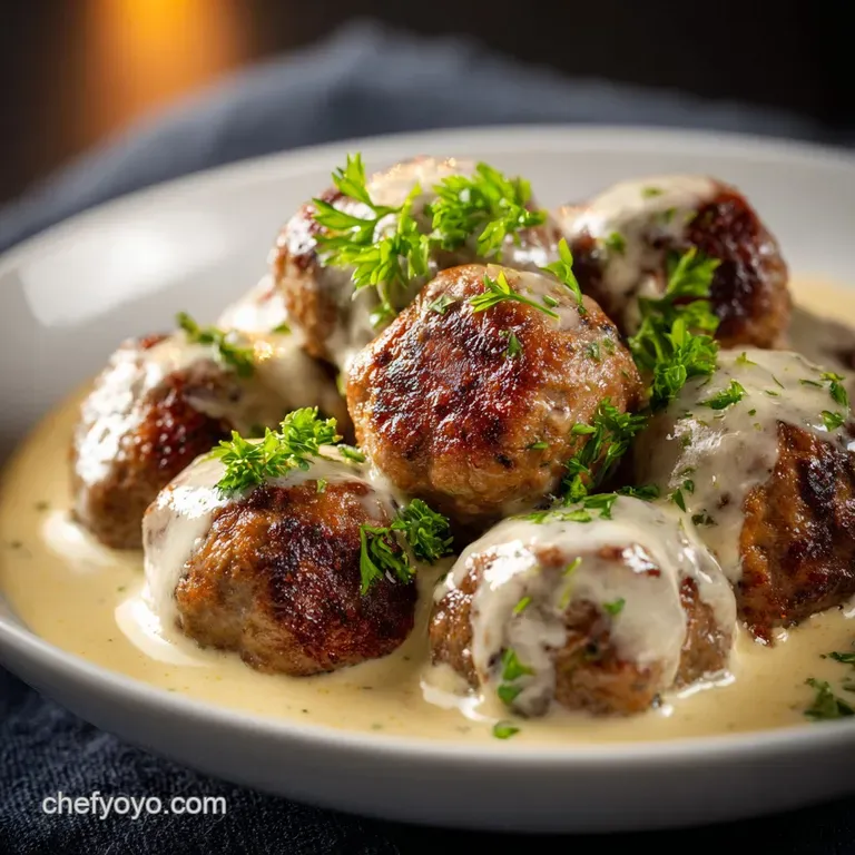 K&ouml;ttbullar Classic Silky Swedish Meatballs in a Rich Cream Sauce