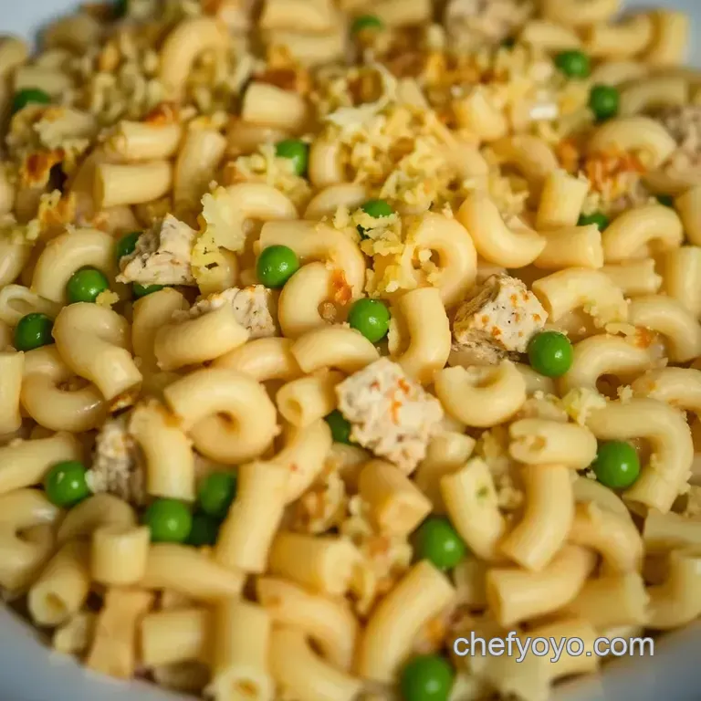 Classic Tuna Casserole with a Crunchy Topping presentation