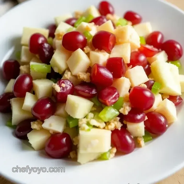 Classic Waldorf Salad presentation