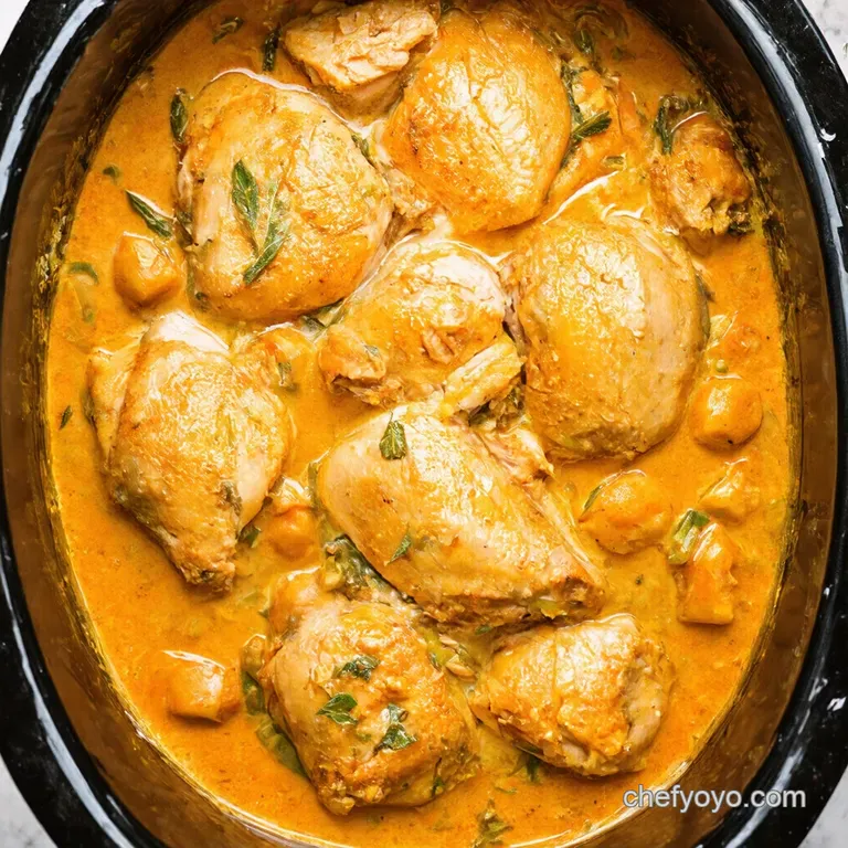 Cluck N Chuck the Ultimate Creamy Herb Chicken Crockpot Feast presentation