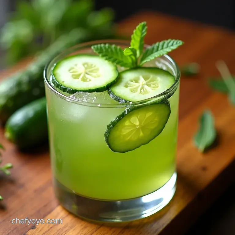 Cool As a Cucumber the Ultimate Refreshing Cocktail presentation