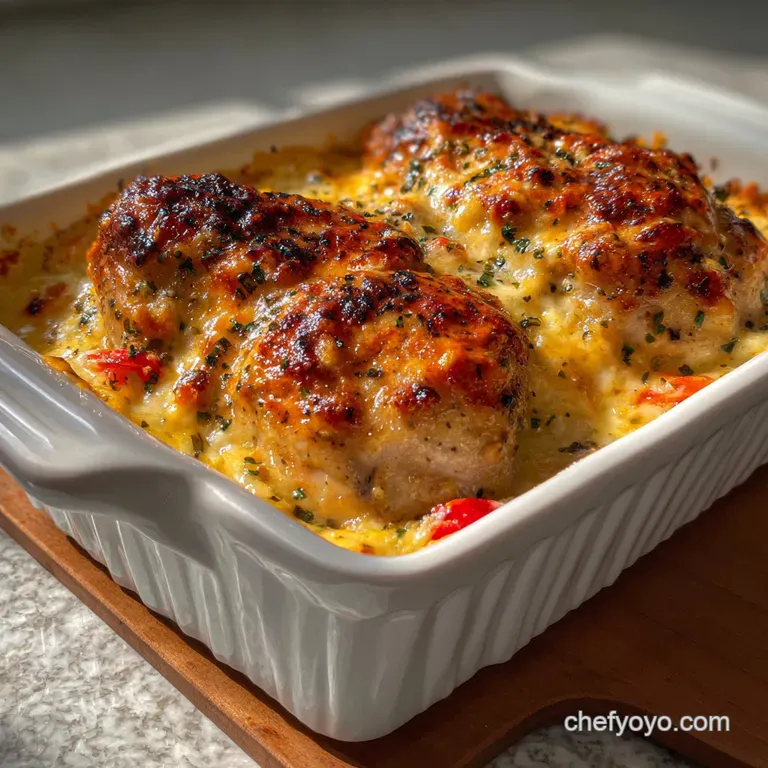 The Ultimate Copycat Costco Chicken Bake presentation