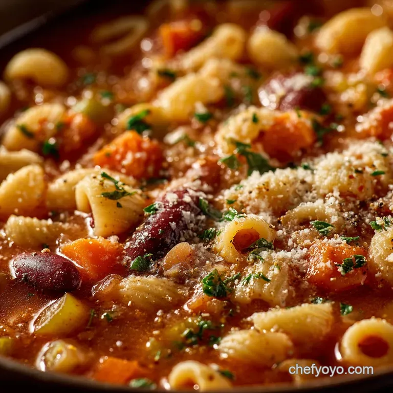 Olive Garden Pasta E Fagioli Chefs Copycat Soup Easy 1Hour presentation