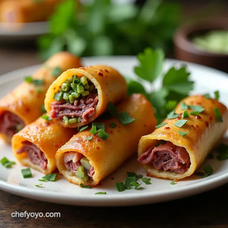 Corned Beef Cabbage Spring Rolls