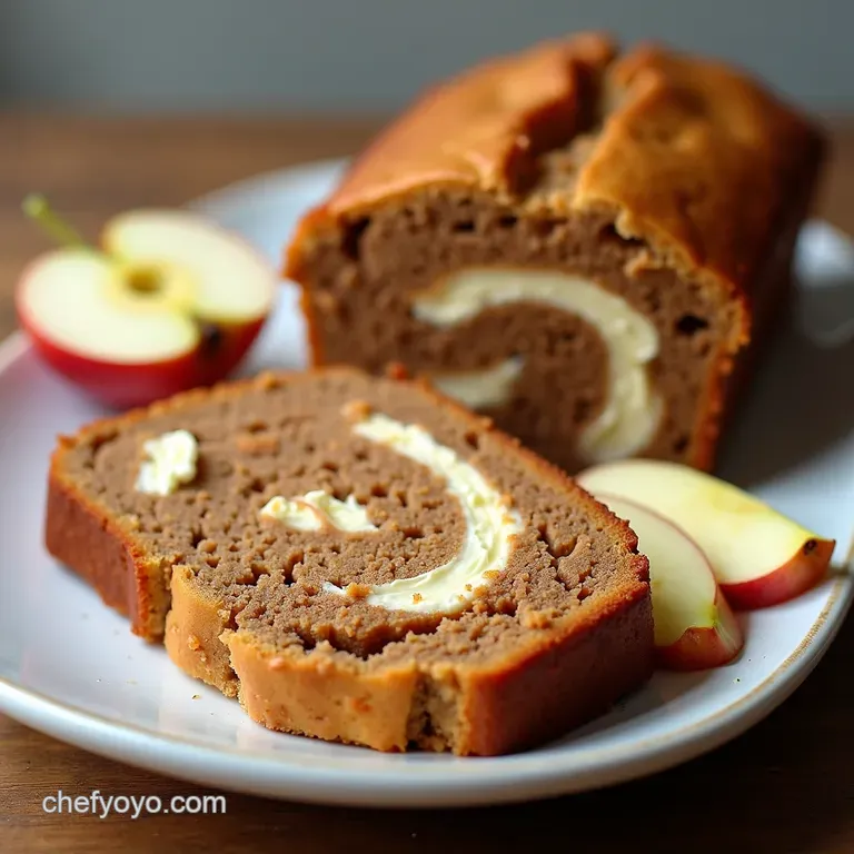 The Vicars Autumn Apple Cinnamon Swirl Cottage Cheese Loaf