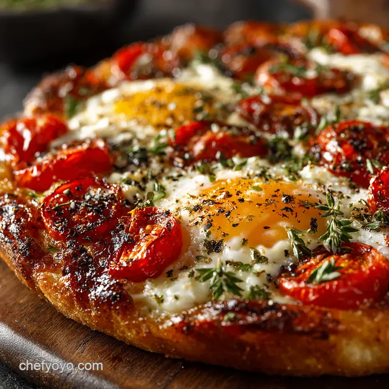 Cottage Cheese Burst Tomato Breakfast Bake presentation