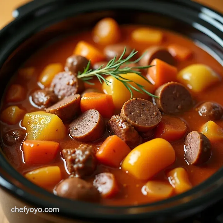 Cowboy Campfire Stew presentation