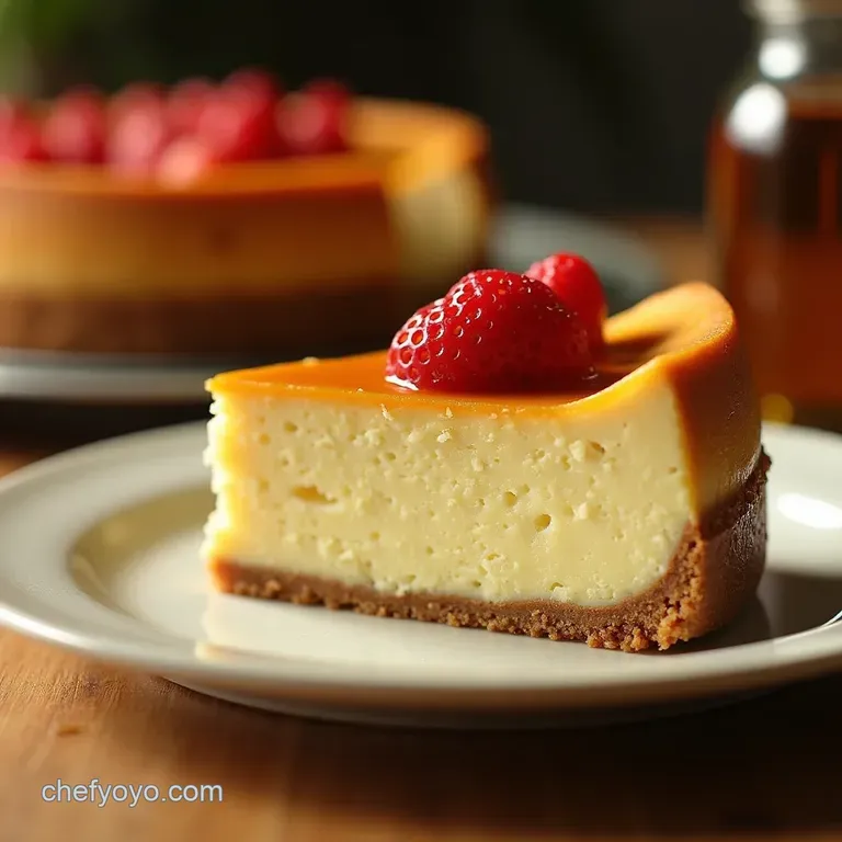 The Definitive Crackfree Classic New York Cheesecake presentation