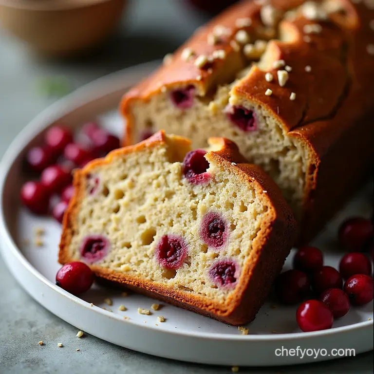 Cranberry Bliss Sweet Tart Festive Nut Bread