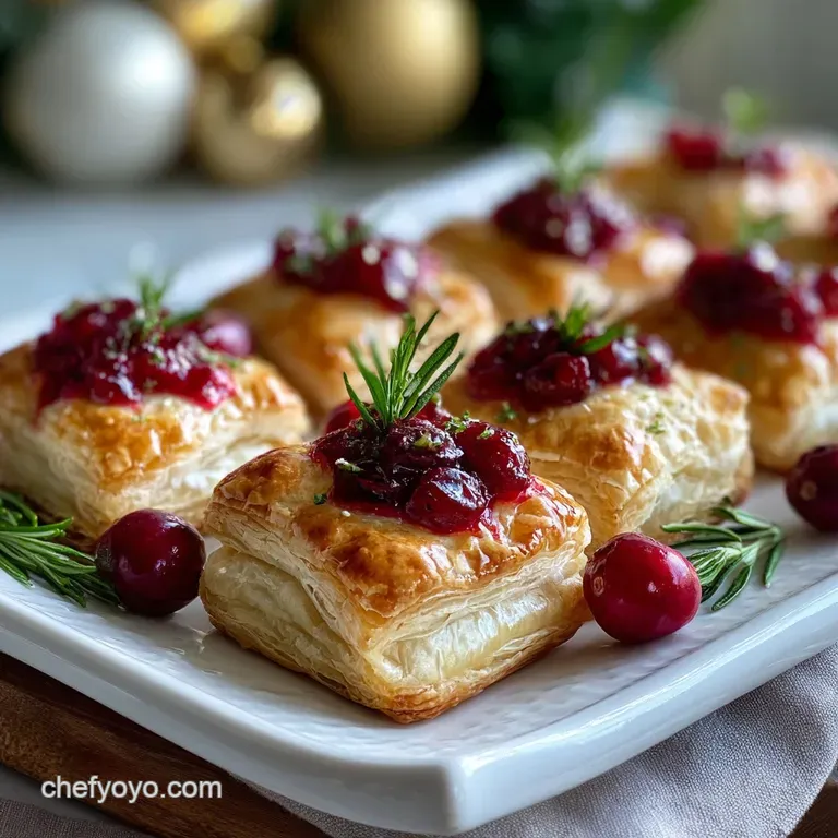 Cranberry and Brie Appetizer Bites