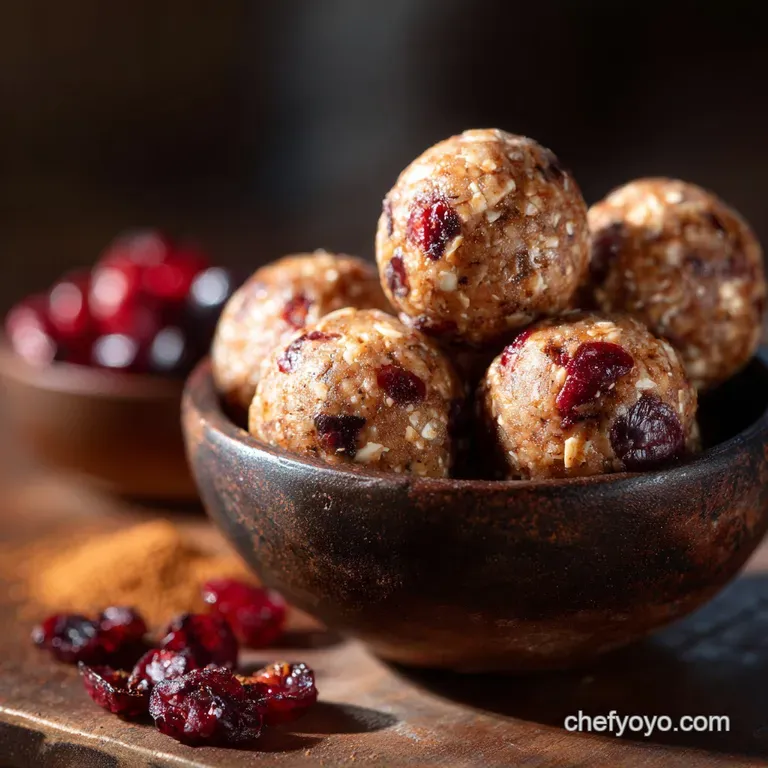 Cranberry Vanilla Energy Bites The Quick NoBake Power Balls