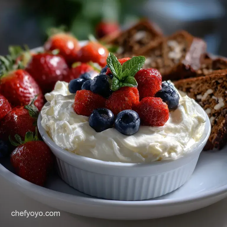 Velvety Cream Cheese Fruit Dip