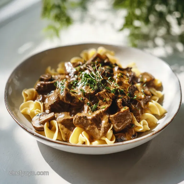Beef Stroganoff: Silky and Creamy