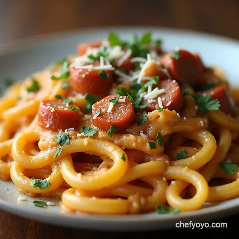 Easy Creamy Cajun Sausage Pasta Recipe 40Minute Dinner