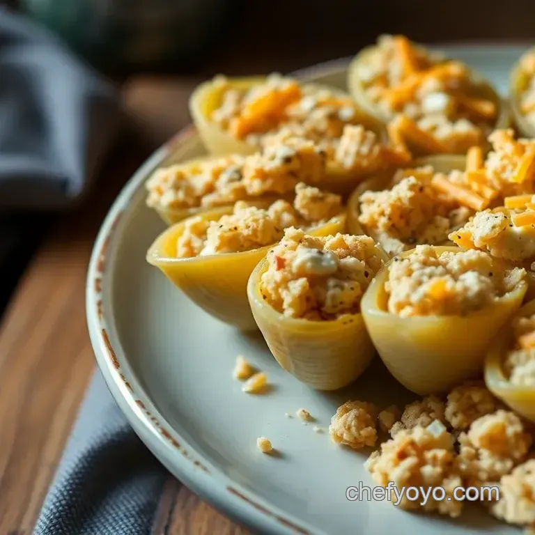 Creamy Chicken and Stuffing Stuffed Shells