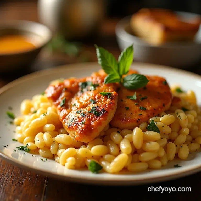 The Gold Standard Slowsimmered Creamy Chicken Parmesan Risotto presentation