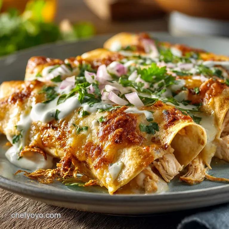 Chicken and White Bean Enchiladas with Creamy Sals: Luxurious Cannellini Bake