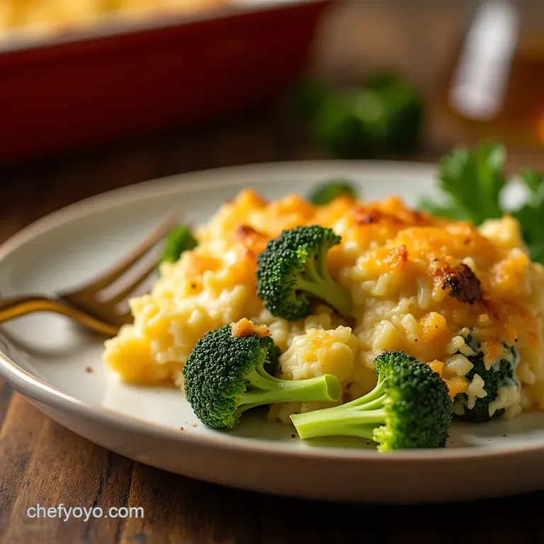 The Ultimate Comfort Bake Cheesy Cottage Cheese Broccoli Casserole presentation