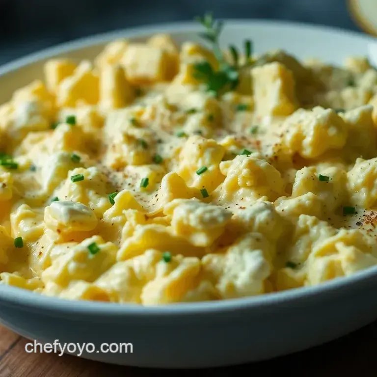 Creamy Cottage Cheese Scrambled Eggs