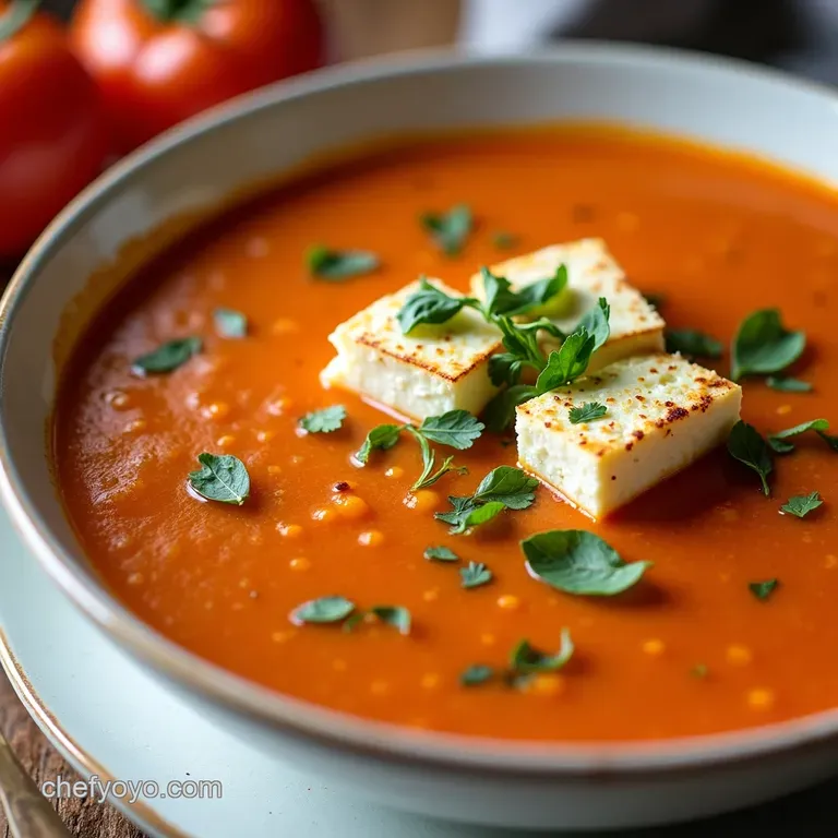 Creamy Cottage Cheese Tomato Soup