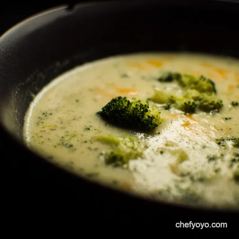 Creamy Dreamy Broccoli Cheddar Soup Ready in Under an Hour presentation