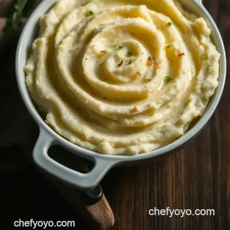 Creamy Dreamy Garlic Mashed Potatoes presentation