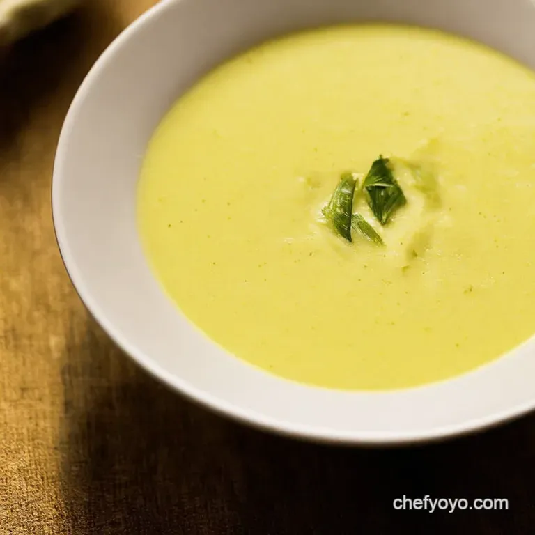 Creamy Dreamy Leek Potato Soup presentation